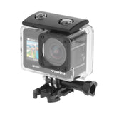 Kruger&Matz Cámara Deportiva 4K 60 FPS Visión P400 4GB RAM Pantalla 2" 320 x 240 Pixeles WiFi Micrófono Funda Impermeable KM0292
