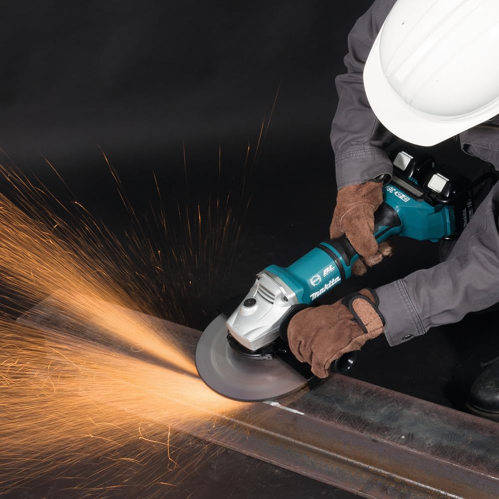 Makita DGA900ZKX2 - Amoladora angular inalámbrica (2 x 18 V, sin batería, sin cargador)