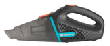GARDENA EasyClean 9339-20 Aspirador de mano para exterior, Li aspirador con batería para partículas húmedas y secas, batería integrada