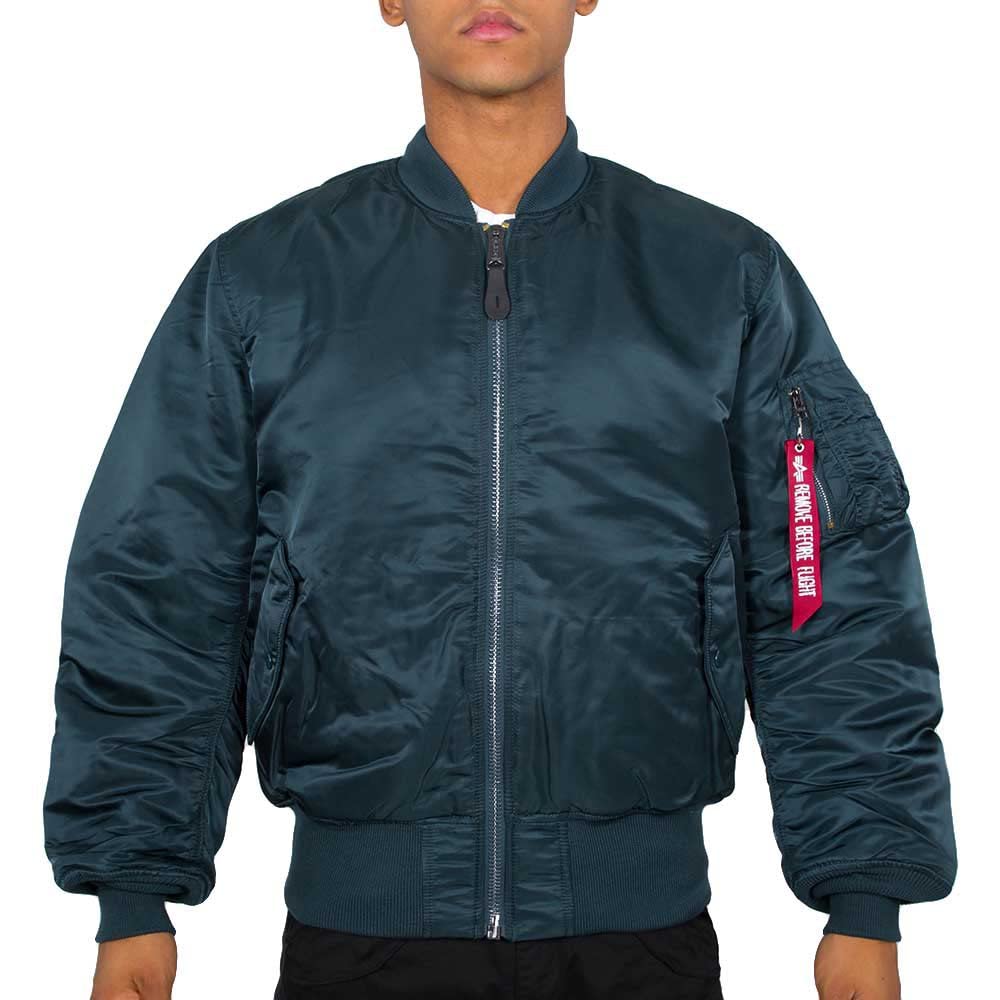 ALPHA INDUSTRIES MA-1 Chaqueta, Azul (Navy-02), XL para Hombre
