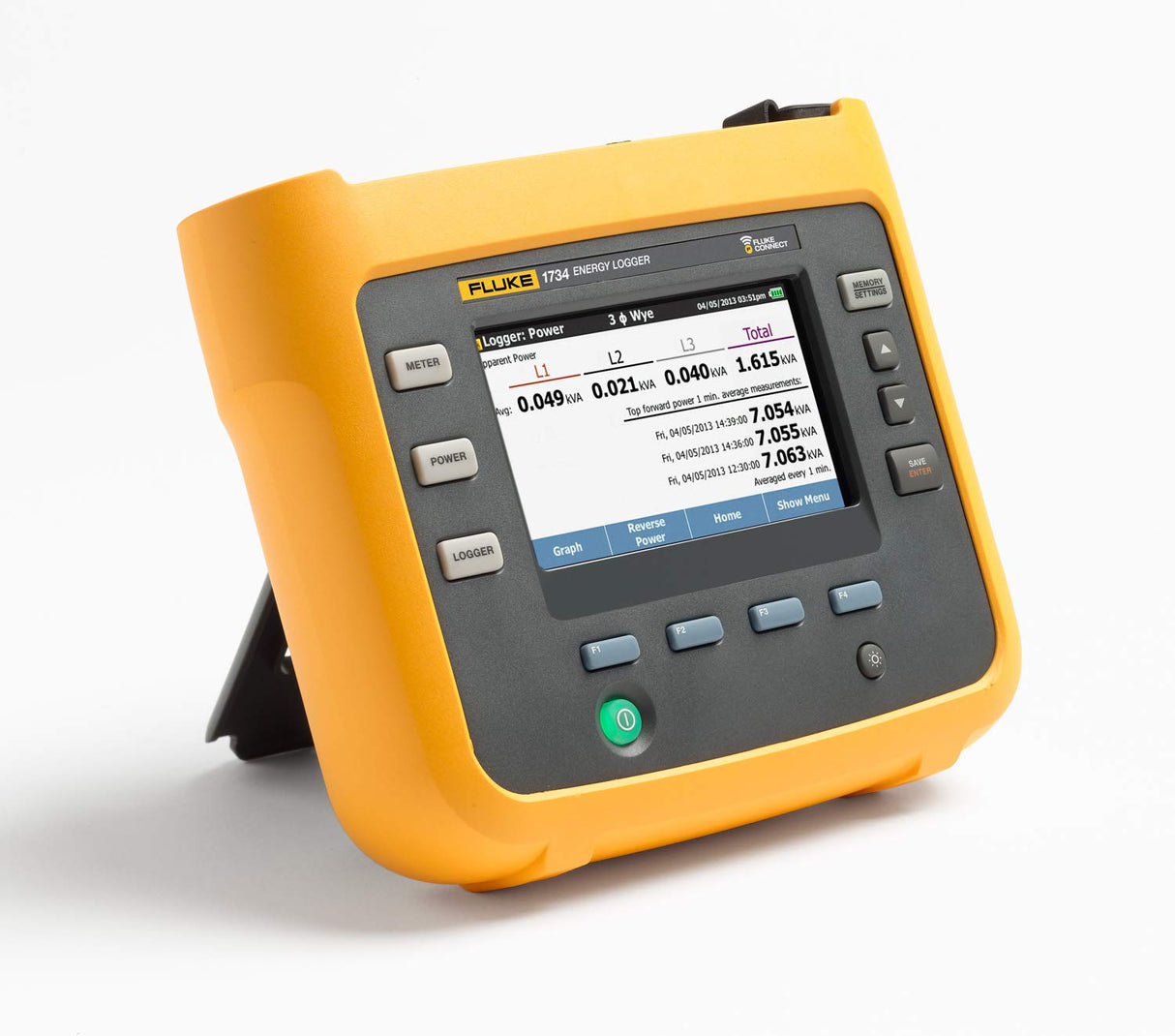FLUKE-1734/EUS Registrador de energía, versión EU/US avanzada