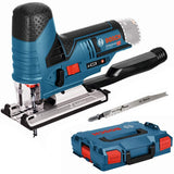 Bosch Professional 12V System GST 12V-70 - Sierra de calar a batería (1500 – 2800 cpm, profundidad de corte 70 mm, sin batería, en L-BOXX)