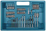 Makita HP457DWE10 Taladro Percutor Batería 18V 2x1.5Ah 74 Accesorios Maletín