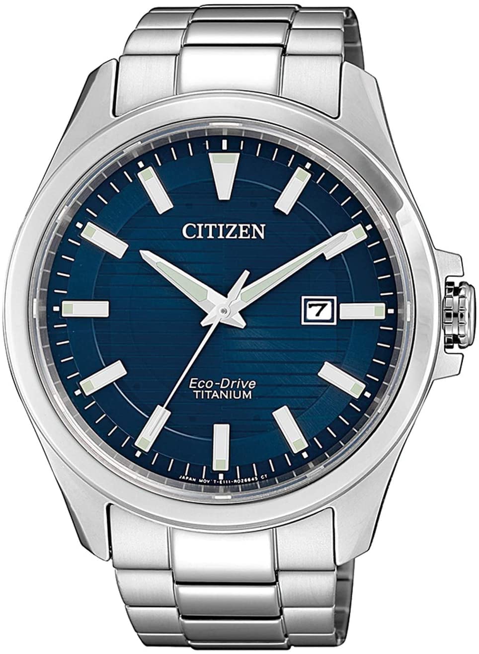 Citizen Reloj Analógico para Hombres de Eco-Drive con Correa en Titanio