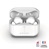 RYGHT - Pulse ANC - Auriculares Bluetooth inalámbricos con tecnología de reducción de Ruido (Active Noise Canceling) - Autonomía 6H + 30H de Carga en la Caja - Blanco