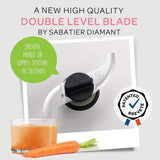 Béaba - Babycook Neo - Máquina de alimentos para bebés - 6 en 1: Procesador de alimentos, licuadora y cocina - Cocina al vapor suave - Comida casera rápida para bebés - Cuenco de vidrio - Recipiente
