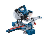 Bosch Professional BITURBO GCM 18V-216 D - Ingletadora telescópica a batería (Brushless, 18V, Ø 216 mm, Dual láser, cortes hasta 66 x 305 mm, sin batería)