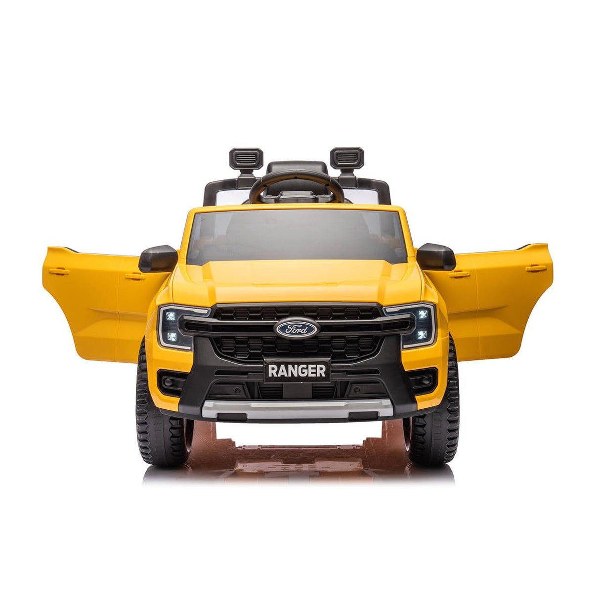 Tachan Vehículo eléctrico Ford Ranger (CPA Toy Group 711T00918), Color Amarillo