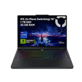 Lenovo Legion Pro 5 Gen10– Portátil Gaming IA 16" WQXGA (Intel Core i9-14900HX, NVIDIA GeForce RTX 5070, 32GB RAM, 1TB SSD, 240Hz, WiFi 6, Sin Sistema Operativo) QWERTY RGB 24 Zonas Español – Negro