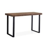 Adec Group Natural, Mesa de Estudio, Escritorio o Despacho, Mesa de Oficina, Color Roble Boreal y Negro, Medidas: 120 cm (Largo) x 60 cm (Ancho) x 73 cm (Alto)