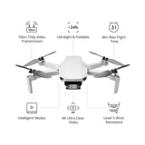 RIIMUHIR dji Mini 2 Fly More Combo – Ultralight Foldable Drone, 3-Axis Gimbal with 4K Camera, 12MP Photos, 31 Mins Flight Time, OcuSync 2.0 10km HD Video Transmission, QuickShots, Gray