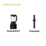 Braun Batidora PowerBlend JB 9040 de Válvula Triangular, 10 Ajustes de Velocidad Manual + Botón Pulse, Motor de 1600W, Vaso de 2L, Fácil de Limpiar, Negra