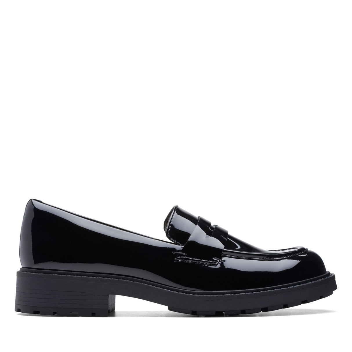 Clarks Orinoco2 Penny, Zapatos de Cordones Unisex Adulto, Black Pat, 41.5 EU
