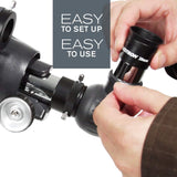 Celestron 21061 AstroMaster 70AZ: telescopio refractor, azul oscuro