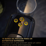 Cafetera de Cápsulas L'OR Barista – Doble Shot, Reconocimiento Dual de Cápsulas, 19 Bares, Nespresso, Bandeja de Goteo Ajustable, Tamaños de Café Personalizables LM8012/66, 1,1 l