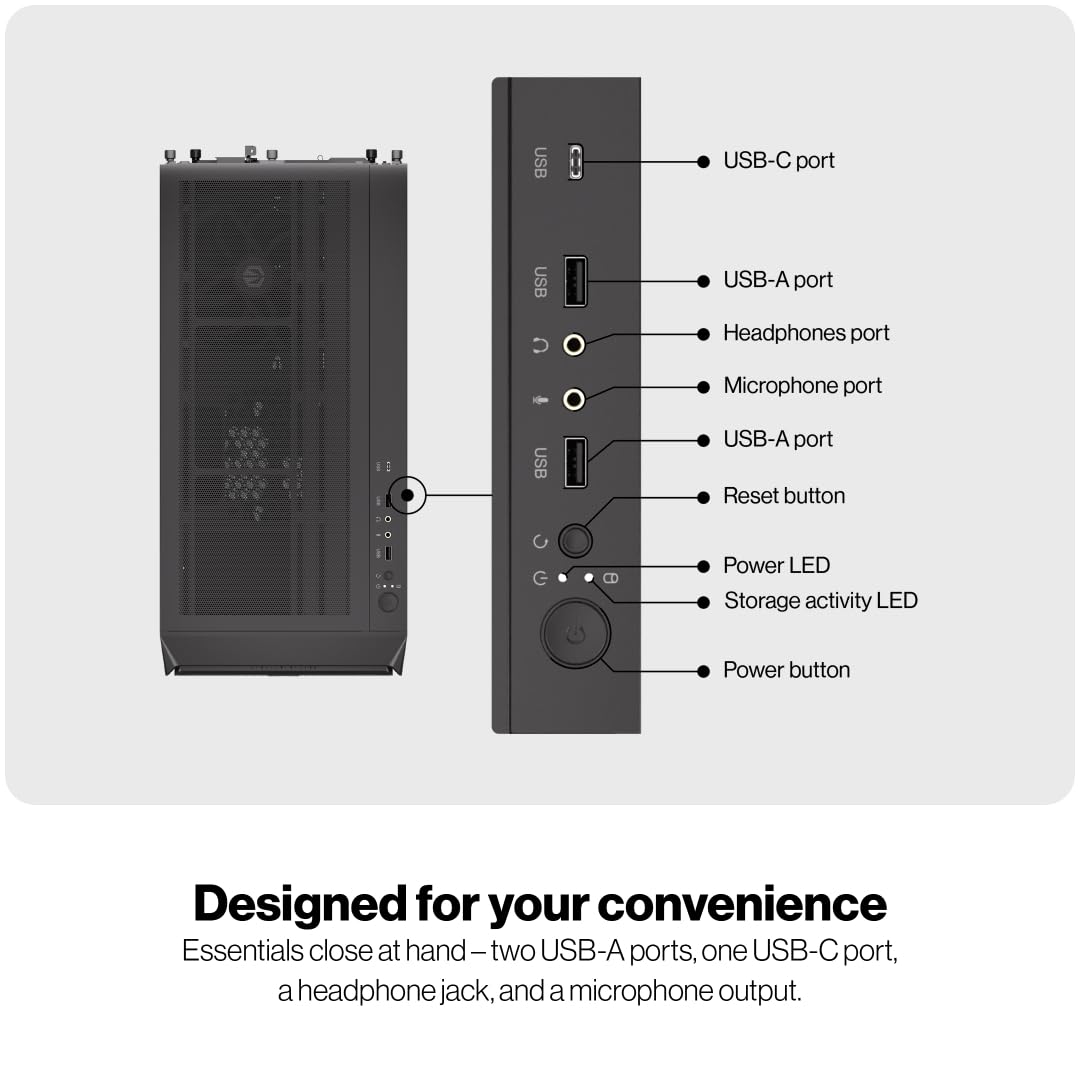 ENDORFY Arx 500 ARGB, Caja PC ATX, 4x140-mm-ARGB-Lüfter im Lieferumfang enthalten, Seitenwand aus gehärtetem Glas, hohe Kompatibilität mit Verschiedenen PC-Komponenten, EY2A011