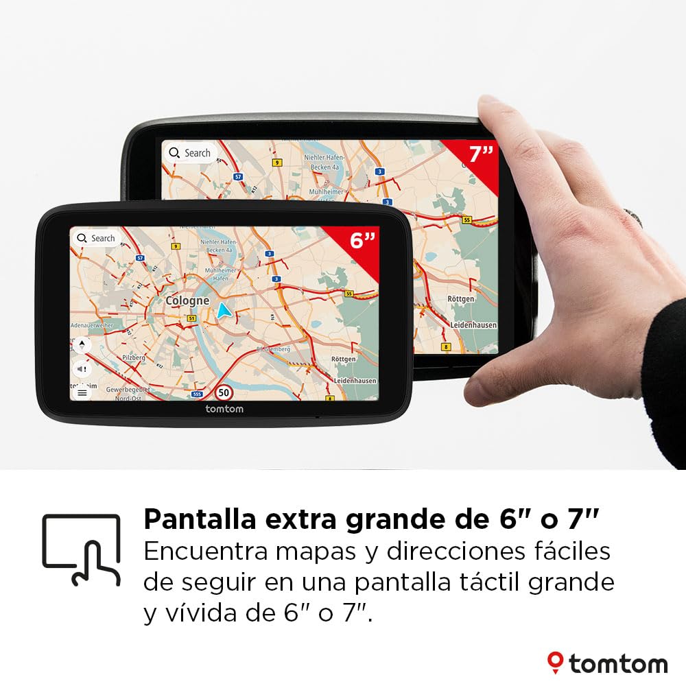 TomTom GPS GO Navigator 6'' 2.ª generación (Tomtom Traffic, alertas de Zonas de Peligro (Prueba de 12 Meses), mapas de Europa, actualizaciones Wi-Fi, Servicios Premium, Soporte magnético)