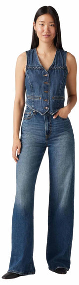 Levi's Ribcage Wide Leg H223 Jeans, Polar Perimiter, 25W x 32L Mujeres