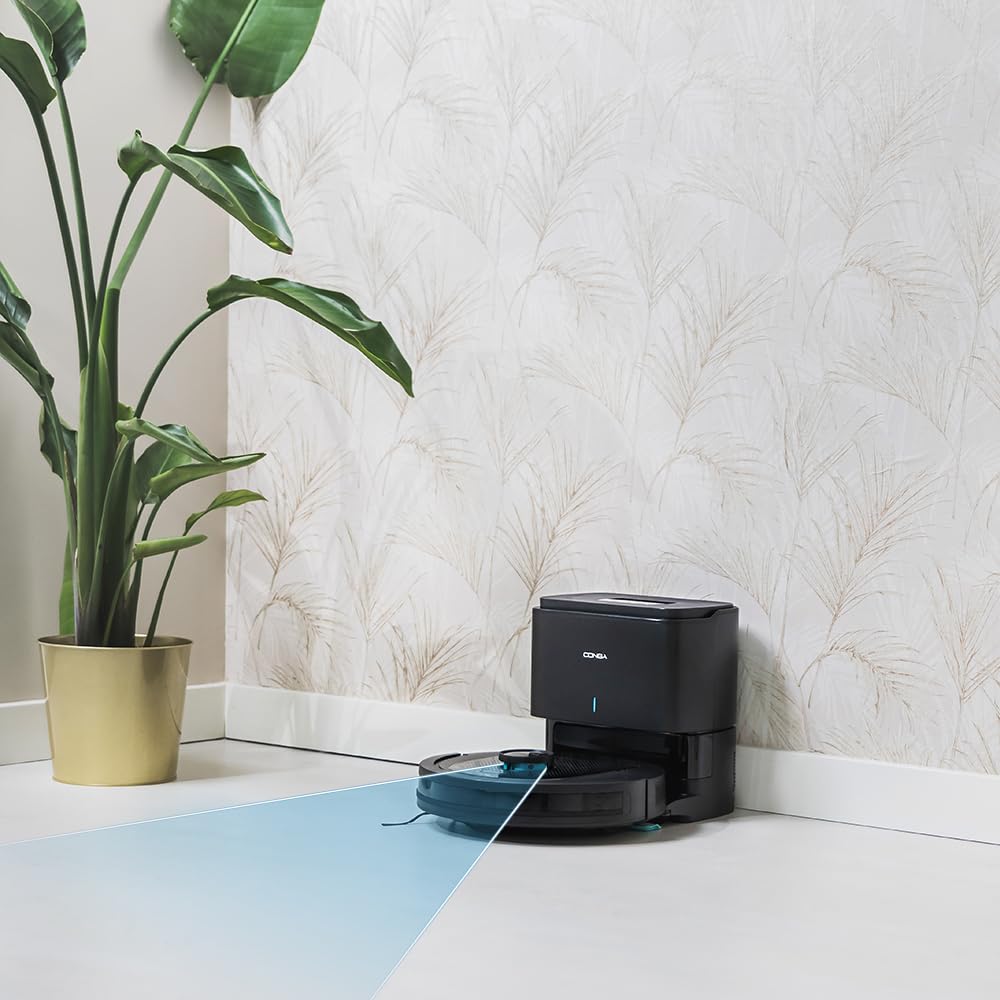 Cecotec Robot Aspirador Conga 7490 Ultimate Home X-Treme, 2600 Pa, 120 min autonomía, navegación láser y Base de autovaciado, Limpieza 4 en 1, Cepillo Central multifunción, App