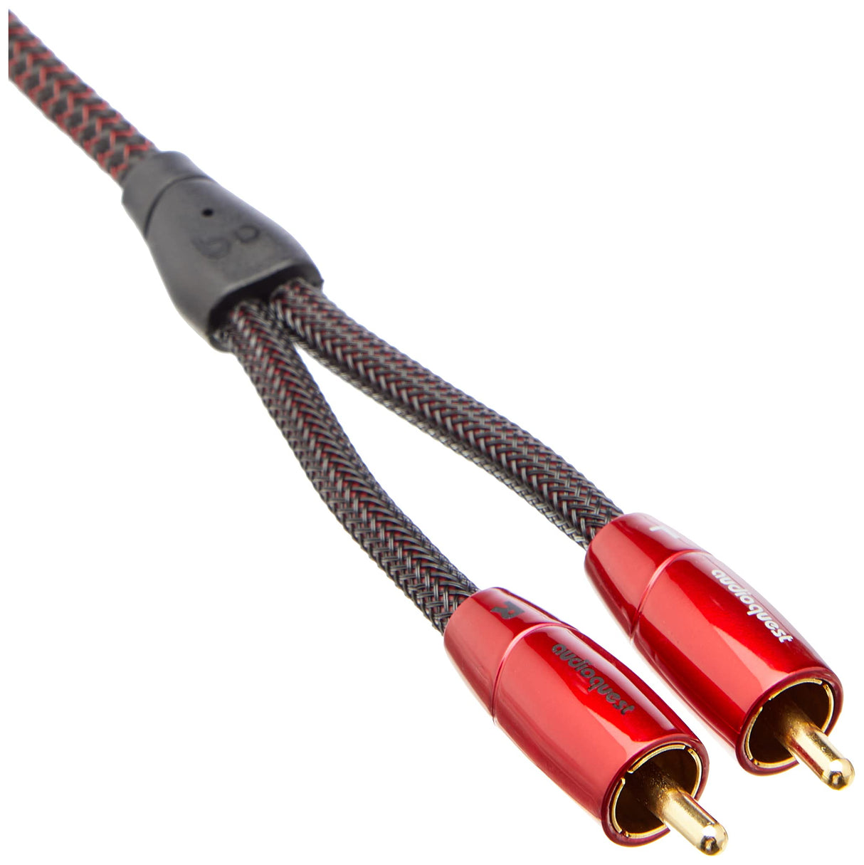 AudioQuest 1m Golden Gate 3.5mm - 2xRCA cable de audio 3,5mm Negro - Cables de audio (3,5mm, 2 x RCA, Cobre, 1 m, Negro)