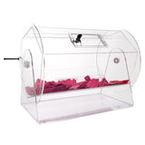 VEVOR Tambor de Lotería de Acrílico para Rifa Capacidad de 10000 Boletos o 300 Bolas Jaula de Juego de Bingo Transparente con 2 Llaves 565 x 1450 mm para Votación, Evento, Fiesta, Sala de Estar