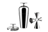 Alessi The Tending Box GIA26SET - Set de Coctelería con Coctelera Parisienne, Colador de Doble Barra, Quadri Combo Jigger, en Acero Inoxidable 18/10