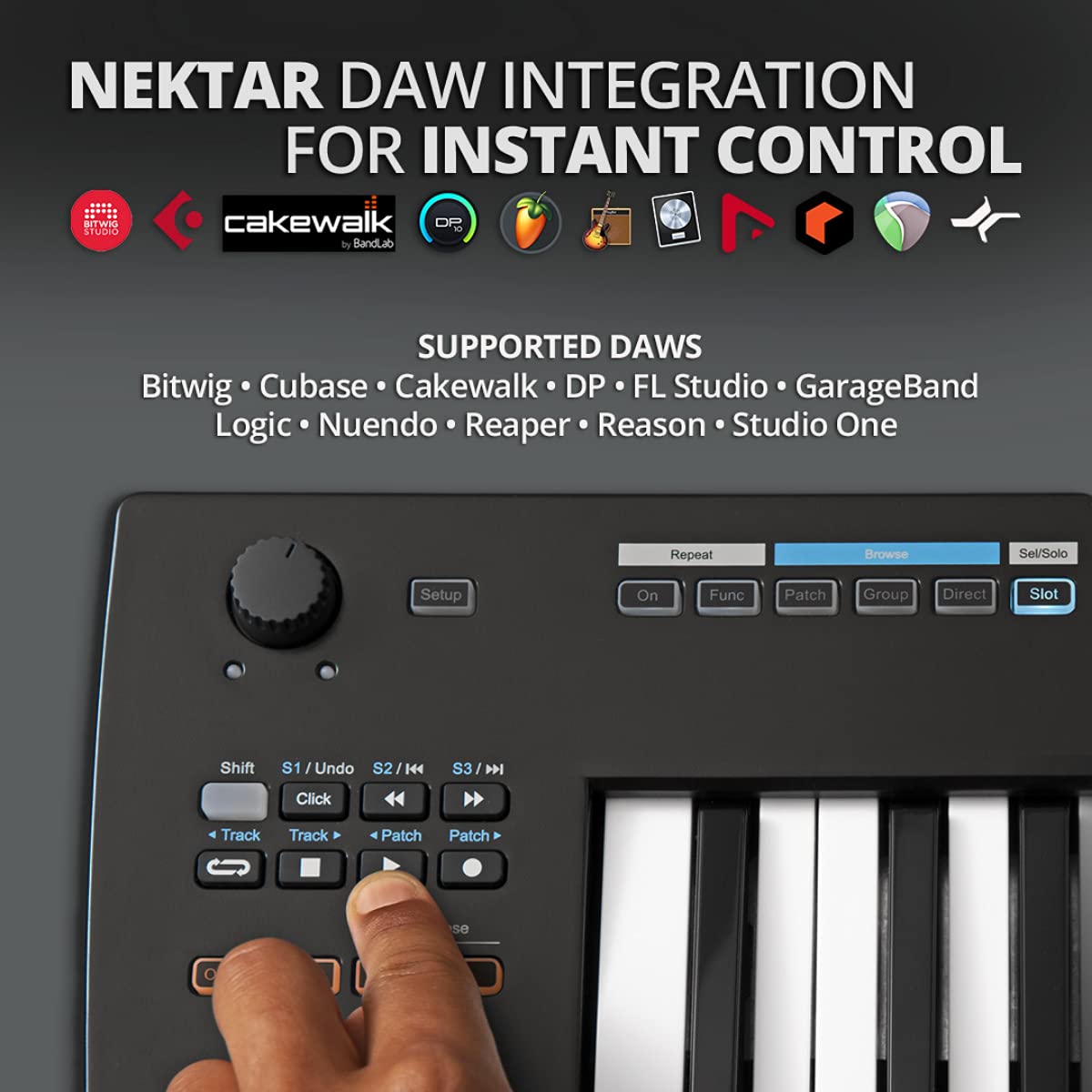 Nektar Impact GXP61 - Teclado controlador MIDI USB con integración Nektar DAW