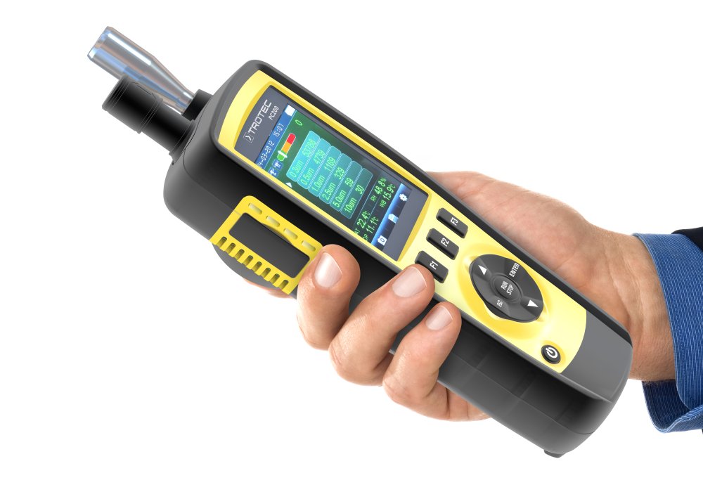 TROTEC Contador de partículas PC200 incluido el certificado de Calibración