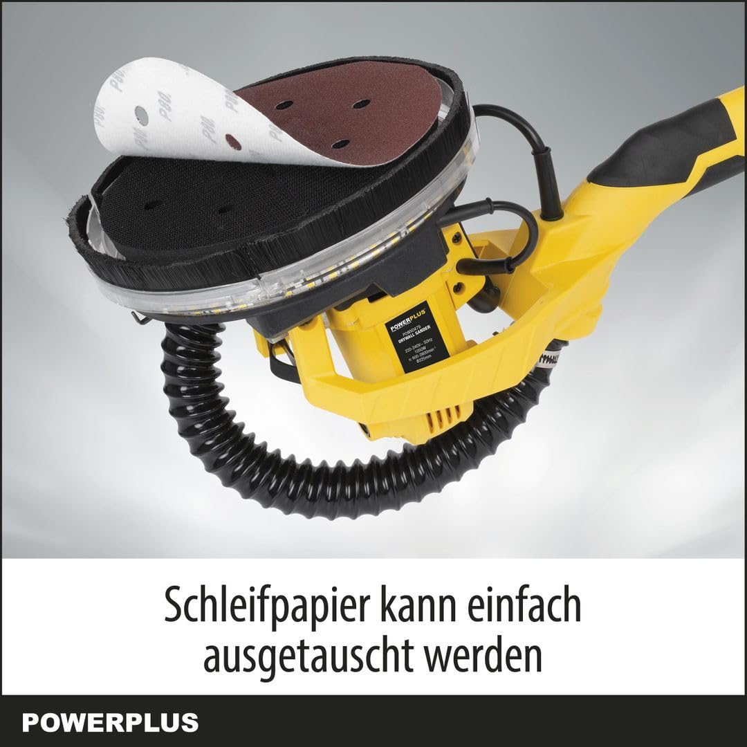 POWERPLUS POWX0479 - Lijadora para paneles de yeso 1050w 225mm