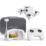 APEX Brushless FPV Drone Kit,Drone de Visión en Primera Persona con Cámara,Quadcopter RC Volar con Gafas FPV,Actualizar el Control de la Cabeza y el Modo de Tortuga,Simulador de Apoyo