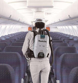 Makita VC008GZ Aspiradora de Mochila, 40 V, máx. (sin batería, sin Cargador), Blanco