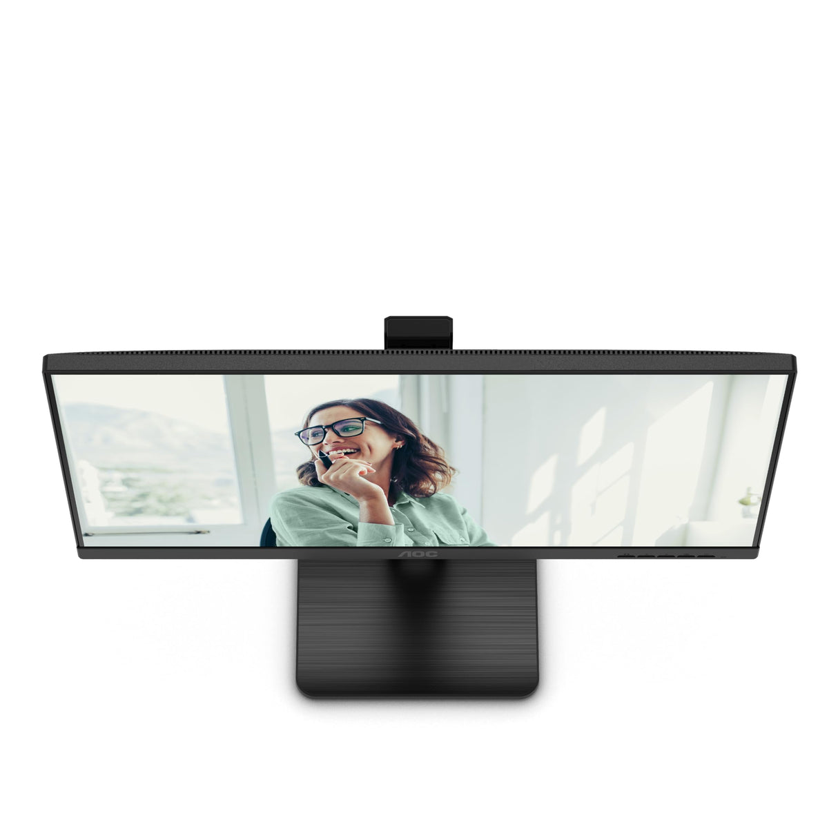 AOC 24P3CV Monitor 24 Pulgadas FHD, 100Hz, IPS, 4 ms GtG, Adaptive Sync., Altura Ajustable, Altavoces (1920x1080, 1x HDMI 1.4, 1x DP 1.2, USB-Hub), Negro