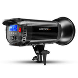 Walimex pro Niova 200 Plus - Lámpara de vídeo LED Regulable con Reflector Bowens y difusor Suave, luz de Estudio con tecnología LED COB I 5600 K, CRI=93 I, Intensidad Regulable de 10 a 100%