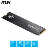 MSI Spatium M560 SSD 2TB PCIe 5.0 NVMe M.2 Unidad de Estado sólido Interna, 10.300MB/s de Lectura y 8.700MB/s de Escritura, 3D NAND, Seguridad de Datos integrada, Center