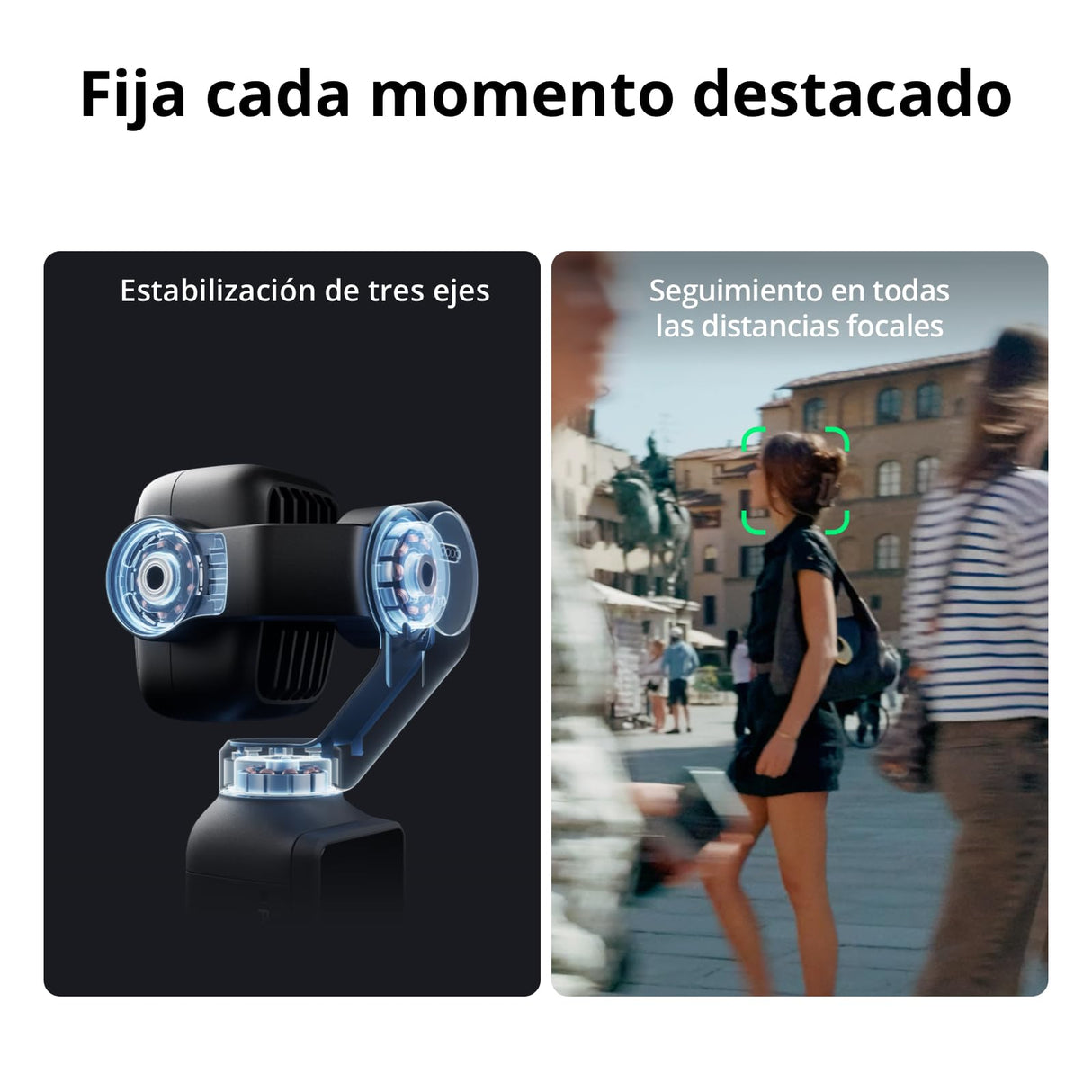 DJI Pack Estándar Osmo Pocket 4P, cámara para Vlogs 4K de Doble Objetivo