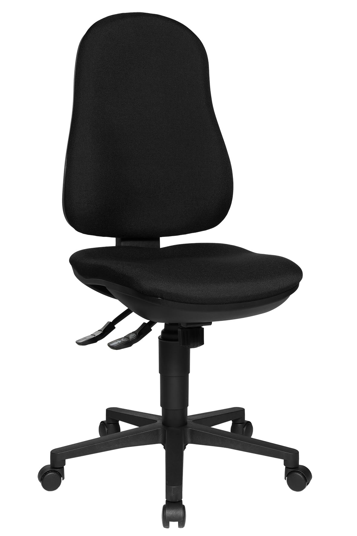 Topstar - Silla de Escritorio de Oficina, de Plumas, Color Negro y Dorado
