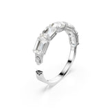 Swarovski Brazalete Millenia, Talla octogonal, Blanco, Baño de rodio