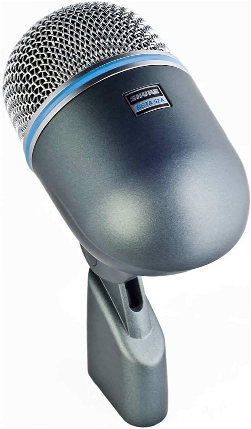 Shure BETA 52A Micrófono de batería: micrófono dinámico supercardioid con elemento de neodimio de alta salida, adaptador de soporte de bloqueo, rejilla de malla de acero Durabl y soporte de choque