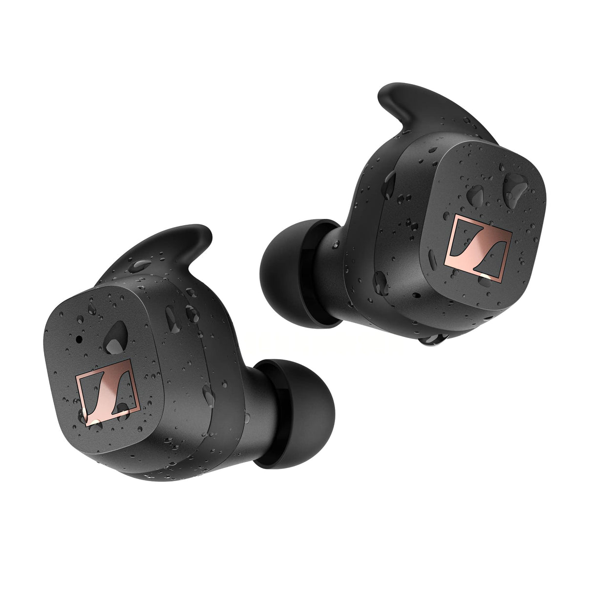 Sennheiser Sport True Wireless - auriculares intraurales Bluetooth para estilos de vida activos, cancelación de ruido, controles táctiles, y batería de 27 horas de duración, Negro