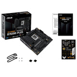 TUF GAMING B760M-PLUS - Placa base Intel B760 (LGA 1700) mATX con DDR5, ranura PCIe 5.0, 2x PCIe 4.0 M.2, 12+1 DrMOS, Realtek 2.5Gb Ethernet, DisplayPort, HDMI, USB 3.2 Gen 2 Tipo C frontal, Aura Sync