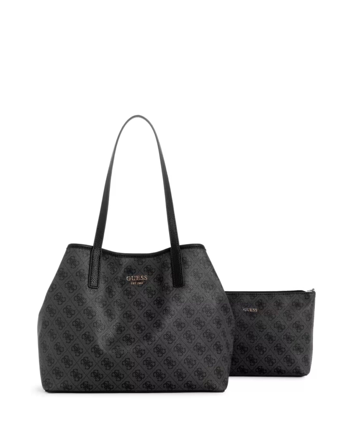 Guess - Vikky, Bolsos totes Mujer, Negro (Coal/Coa), 39.5x31x18 cm (W x H L)