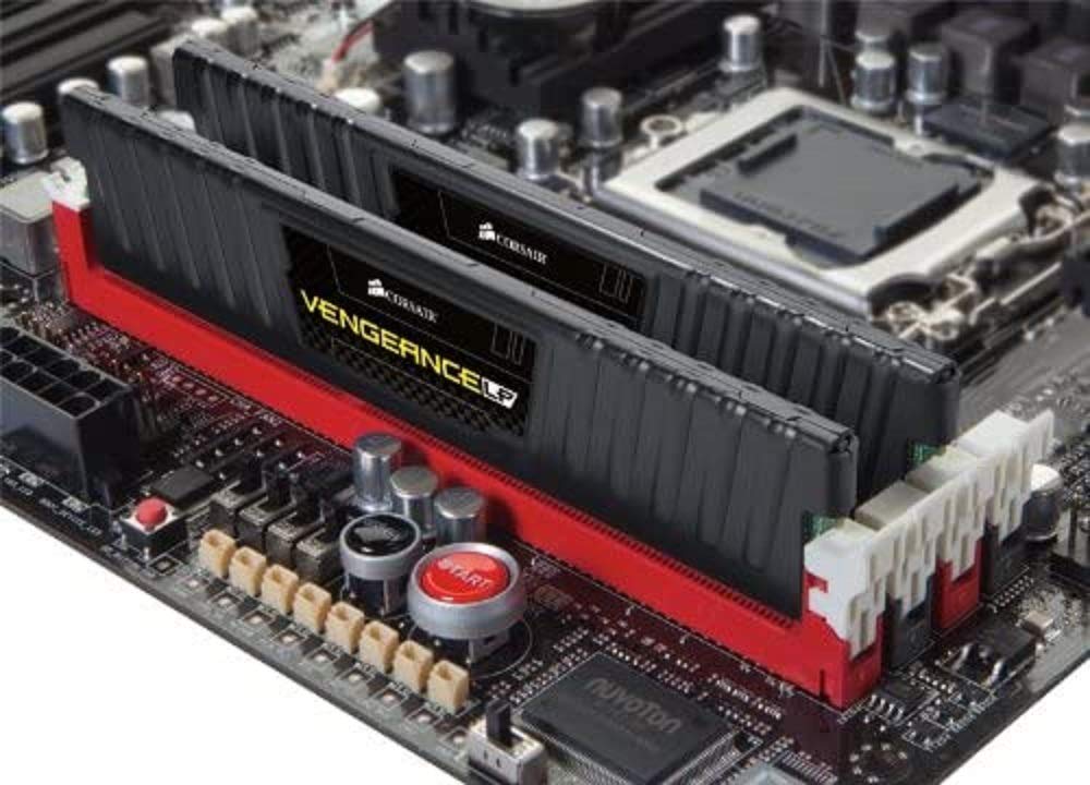 Corsair Vengeance Low Profile - Módulo de Memoria XMP de Alto Rendimiento de 8 GB (2 x 4 GB, DDR3, 1600 MHz, CL9), Negro (CML8GX3M2A1600C9)