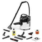 Kärcher Lava-aspiradora SE 4 Plus, Manguera de aspiración con pulverizador, depósitos de 4 l, boquillas de Lavado para alfombras, tapicerías, Suelos y Ranuras, con Accesorios para Suelos Duros