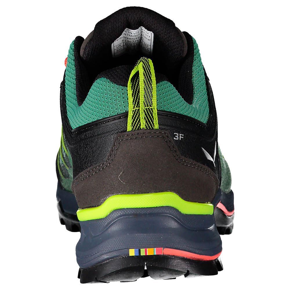 SALEWA WS MTN TRAINER LITE GTX, Zapatos de Senderismo Mujer, Feld Green Fluo Coral, 36.5 EU