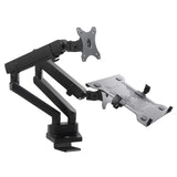 Soporte de Escritorio para 2 ó 3 monitores, Laptop, portátil, Pantalla, Monitor, Altura, rotación e inclinación Ajustable, con Portes USB Integrados, VESA 75x75, 100x100 (MC-813 Doble)