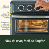 Cuisinart Mini Horno Freidora | 7 en 1: Freír, Asar, Hornear, Gratinar, Empanadillas, Tostar y Mantener caliente | 2 niveles de cocción, gran capacidad de 17L, espacio pollo entero de 1.8kg