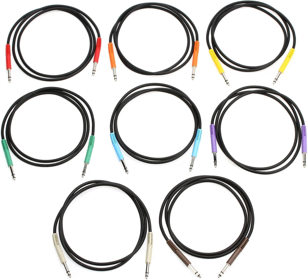 Hosa TTS-890, Balanced Patch Cables, TT TRS to Same, 3 ft