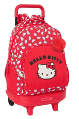 Safta Hello Kitty Iconic - Mochila Grande con Ruedas, Compacta, Extraíble, Ideal para Niños de Diferentes Edades, Cómoda y Versátil, Calidad y Resistencia, 33x22x45 cm