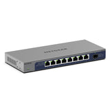 NETGEAR Switch de 8 Puertos y 10 GB GS108X | Switch Ethernet multigigabit - 1 Puerto SFP+ 10G - Montaje en sobremesa o en Bastidor, y protección de por Vida