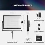 NEEWER 150W Bicolor LED Panel Luz Video Kit, 1440 Leds 49500Lux@0.5m 2500K-8500K CRI96+/TLCI97+ 0-100% Atenuación App/2.4G/Panel/Control DMX para Pro Estudio Foto Grabación Iluminación, AP150B